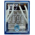 Omron 24V DC 4PDT 5A 14 Pin Power Relay MY4-J - Image 3