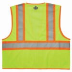 Ergodyne GloWear&Acirc&reg 8229Z Type R Class 2 Economy Two-Tone Vest, Lime, 4XL/5XL - Image 2