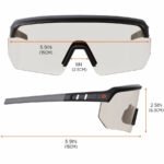 Ergodyne AEGIR Enhanced Anti-Fog Safety Glasses, Matte Black Frame - Image 5