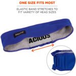 Ergodyne Chill-Its&Acirc&reg 6605 High-Performance Headband, Blue - Image 2