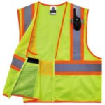 Ergodyne GloWear&Acirc&reg 8229Z Type R Class 2 Economy Two-Tone Vest, Lime, 4XL/5XL - Image 3